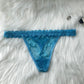 Personalized lace thong