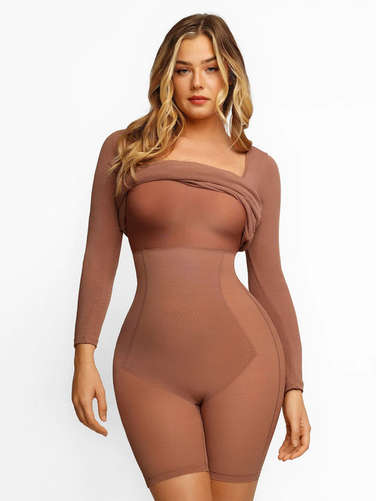 Dress with a built-in shaper - bar